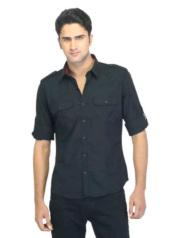 Scullers Men Black Shirt