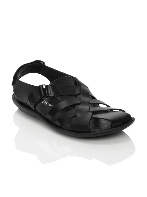 Franco Leone Men Black Sandals