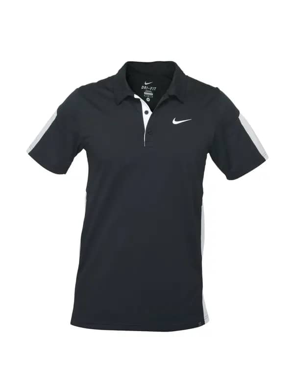 Nike Men Black Polo T-shirt