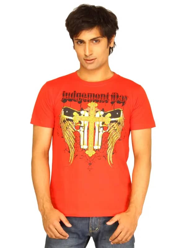 Guerrilla Men's Judgement Day Red T-shirt
