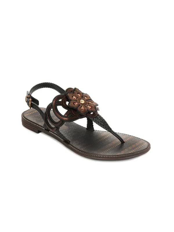 Grendha Women Jola Cigana Black Sandals