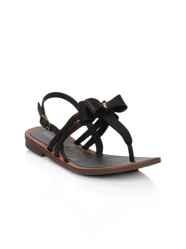 Grendha Women Black Flats