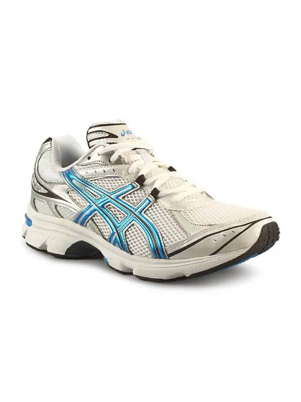 Asics Men's Sport White Blue Gel Cushioning Shoe