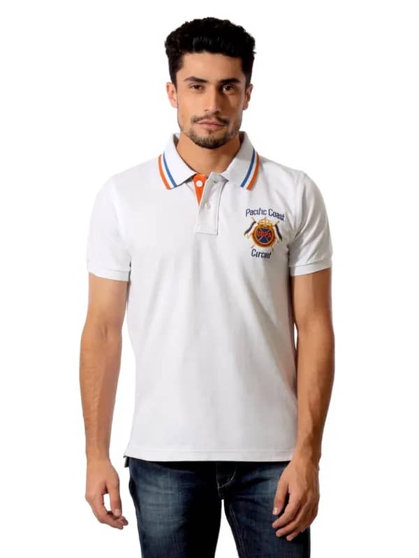 U.S.Polo Assn. Men White Polo T-shirt