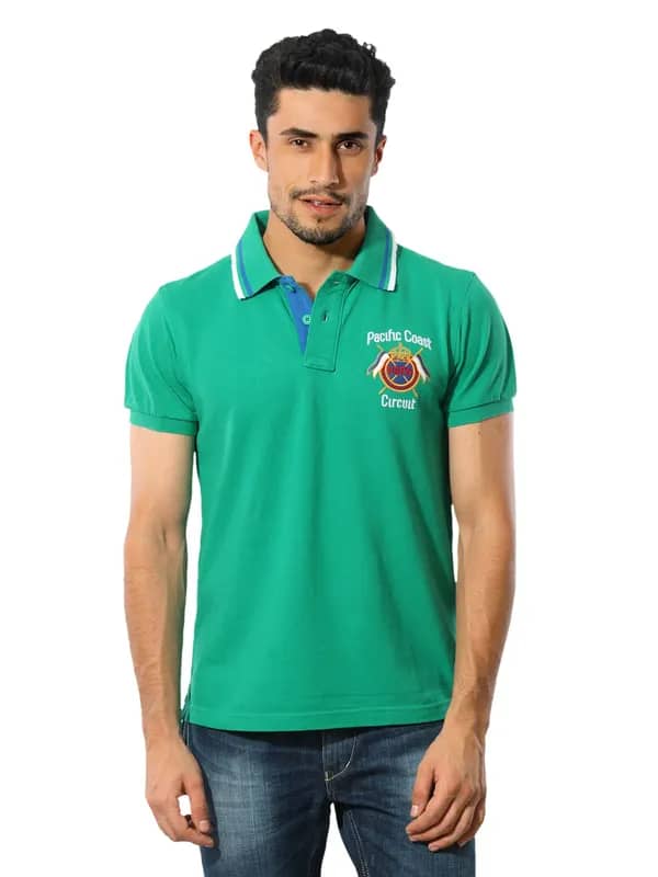 U.S.Polo Assn. Men Green Polo T-shirt
