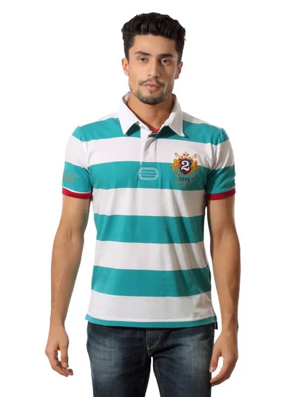 U.S.Polo Assn. Men White Polo T-shirt