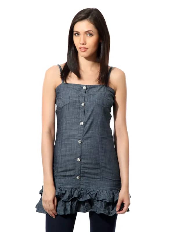 Sepia Women Hip Street Blue Tunic