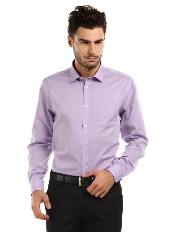 Arrow Men Lavender Unstainable Slim Fit Shirt
