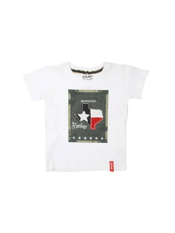 Gini and Jony Boys Printed White T-shirt