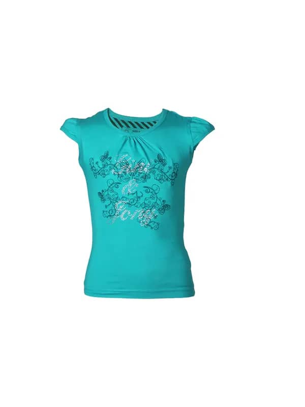 Gini and Jony Girls Teal Top