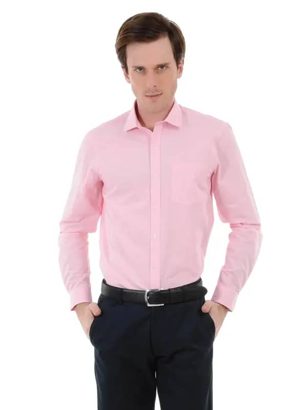 Arrow New York Men Pink Slim Fit Shirt