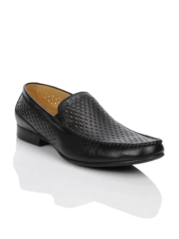 Homme Men Black Semi Formal Shoes