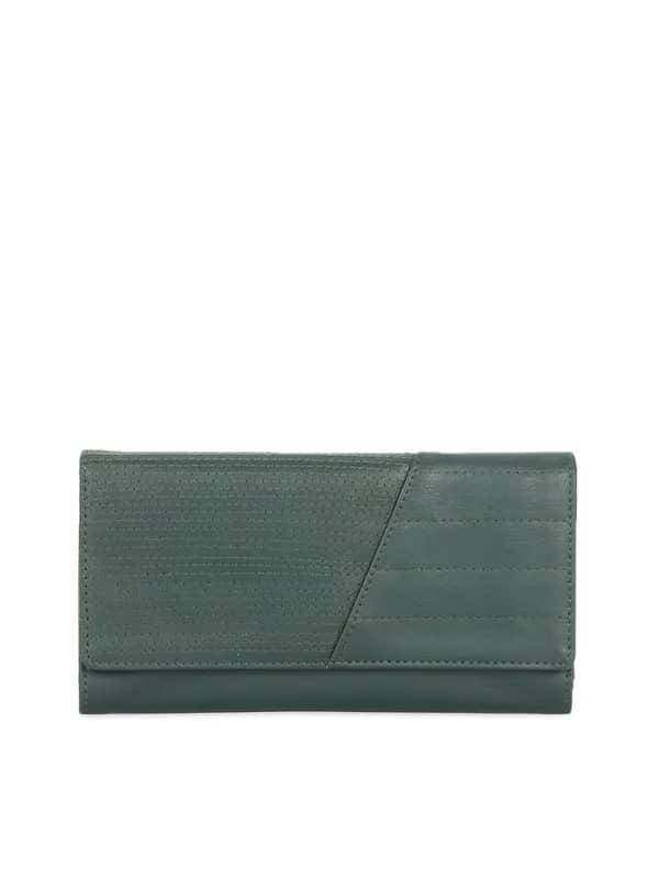 Baggit Women Border Mayur Green Wallet