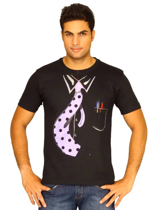 Myntra Executive Black T-shirt
