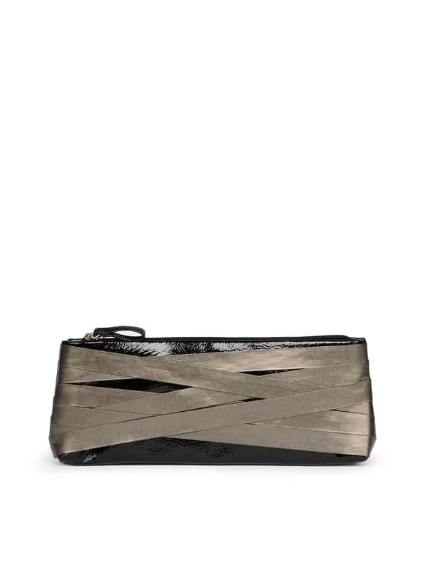 Baggit Women Roundup Crush Black Clutch