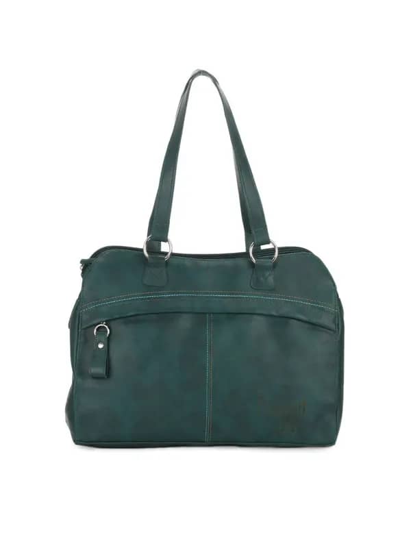 Baggit Women Rade Doko Teal Handbag