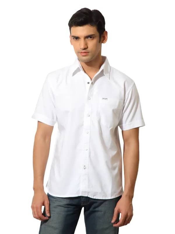 Wrangler Men Nimrod Oxford White Shirt