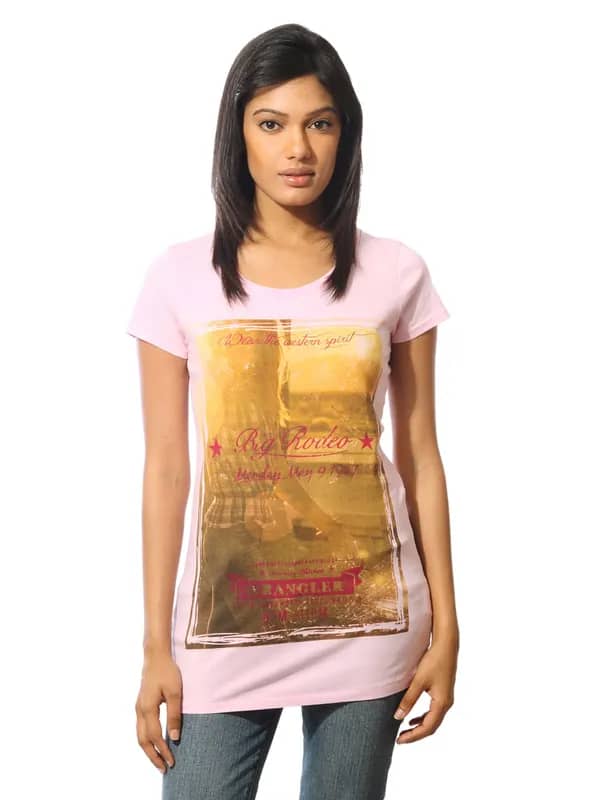 Wrangler Women Big Rodeo Pink T-shirt
