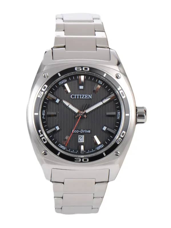 Citizen Men Black Dial Eco-Drive Watch AW1040-56E