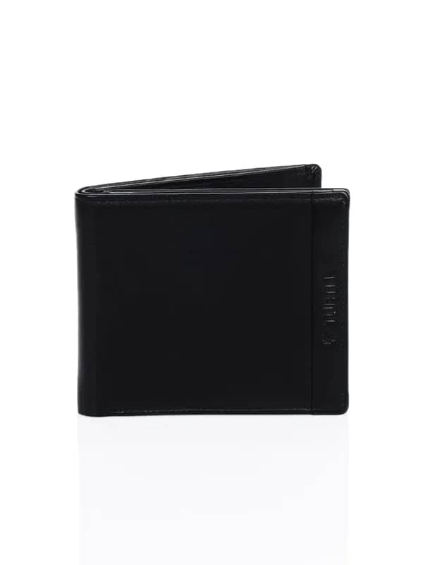 Turtle Men Leather Black Wallet