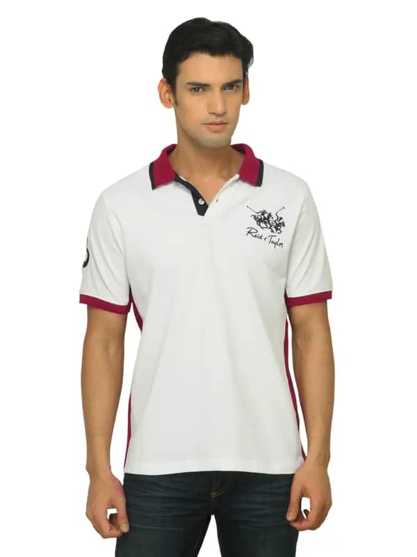Reid & Taylor Men White T-shirt