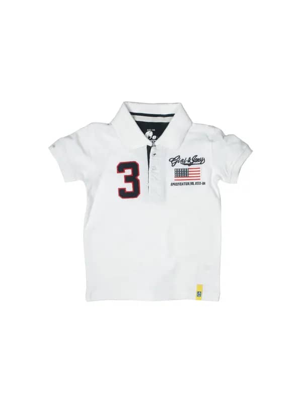 Gini and Jony Boys White T-shirt