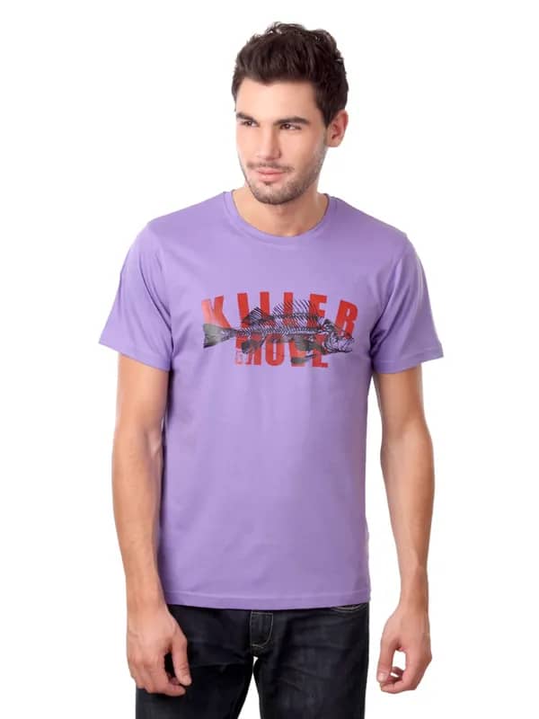 Myntra Men Killer Move Purple T-shirt