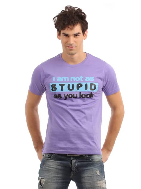 Myntra Men Purple T-shirt