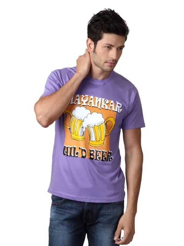 Myntra Men Purple T-shirt