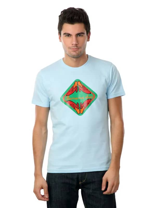 Myntra Men Blue Banana Diet T-shirt