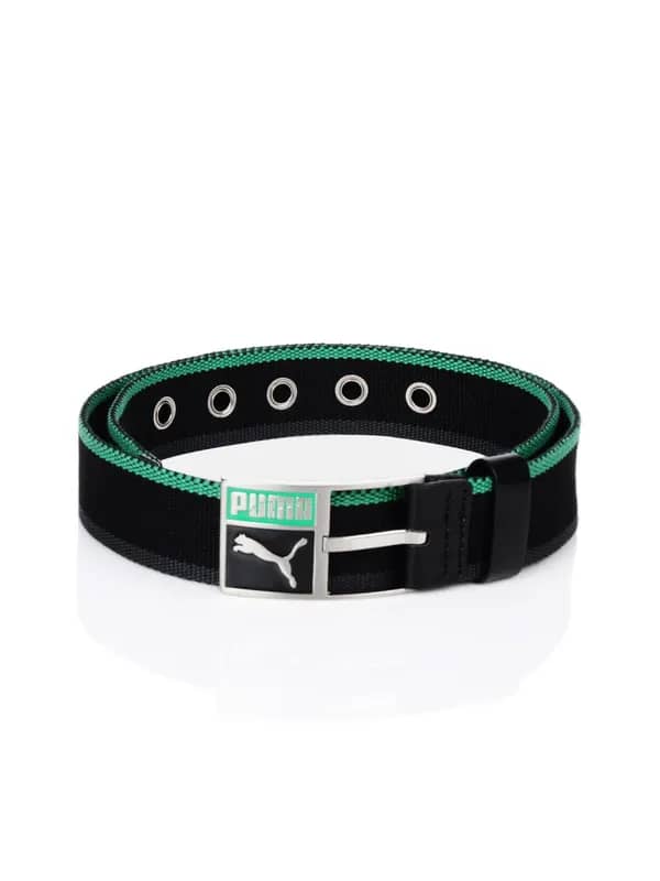 Puma Men Patch Webbing Black Belt