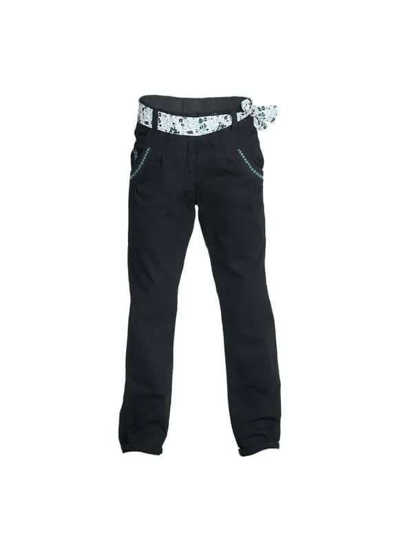 Allen Solly Kids Girls Twill Black Trousers