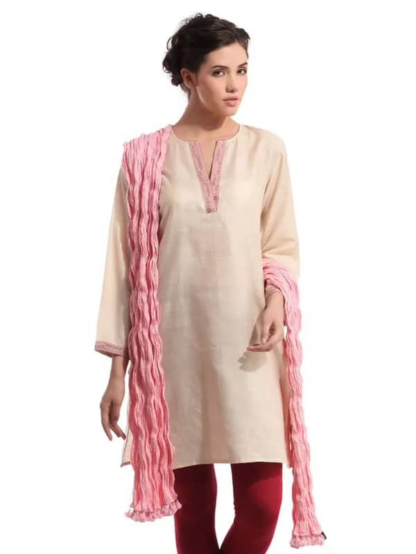Fabindia Pink Dupatta