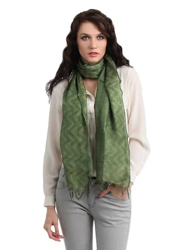 Fabindia Women Green Stole