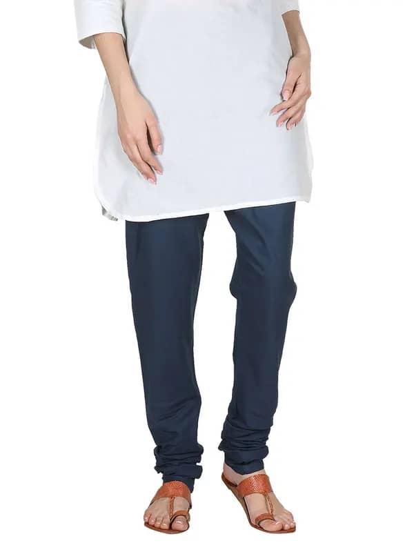 Fabindia Women Navy Blue Churidar