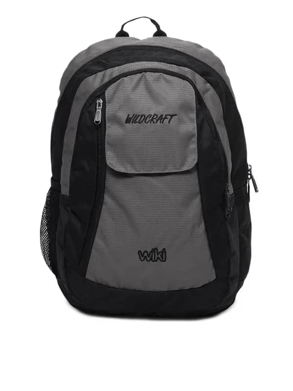 Wildcraft Unisex Black and Grey Backpack