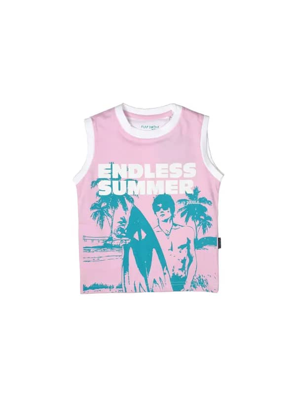 Doodle Boys Printed Pink T-shirt
