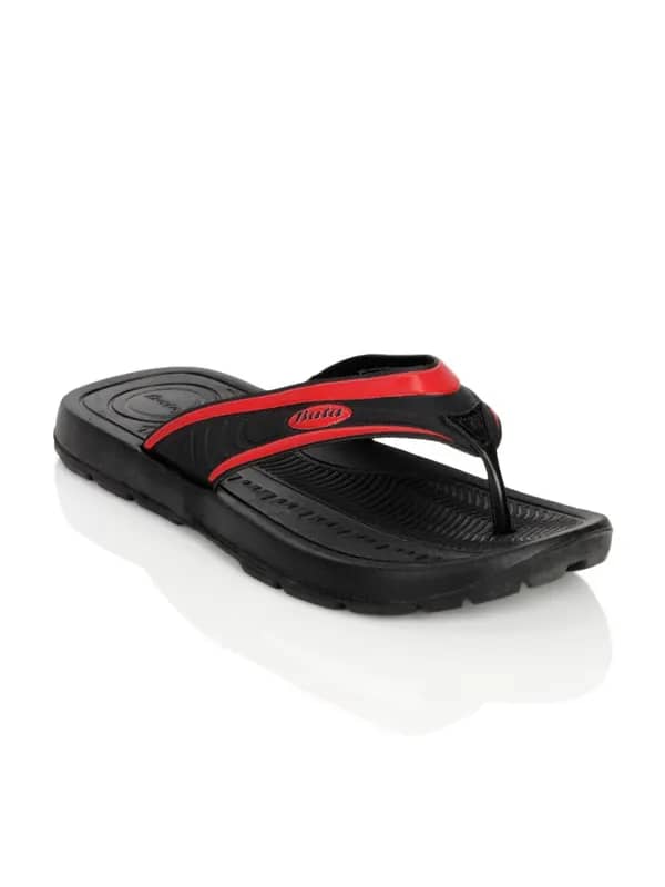 Bata Men Lite Black Flip Flops