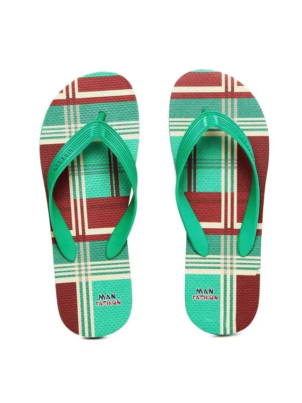 Gliders Men Green Esquire Flip Flops