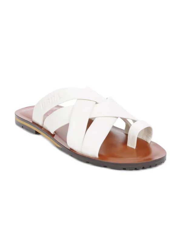U.S. Polo Assn. Men White Sandals