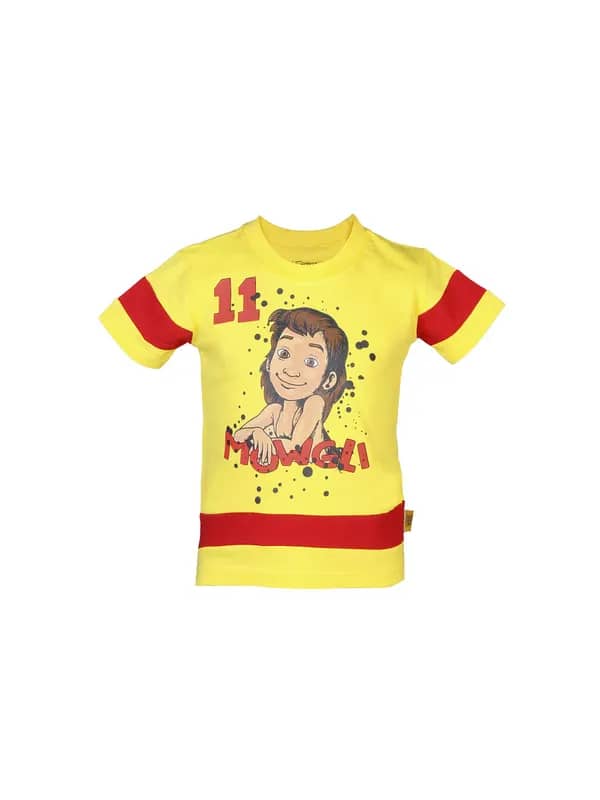 Jungle Book Boys Mowgali Yellow T-shirt