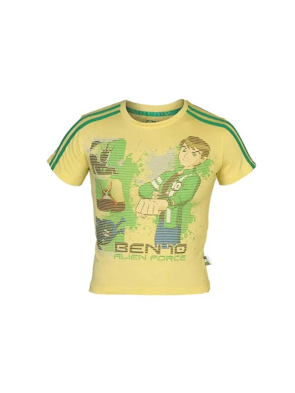 Ben 10 Boys Crew Yellow T-shirt