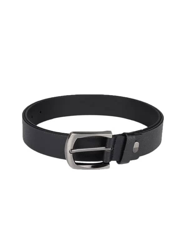 OTLS Men Black Leather Belt