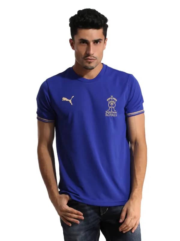 Puma Rajasthan Royals Men Blue Lookalike Jersey