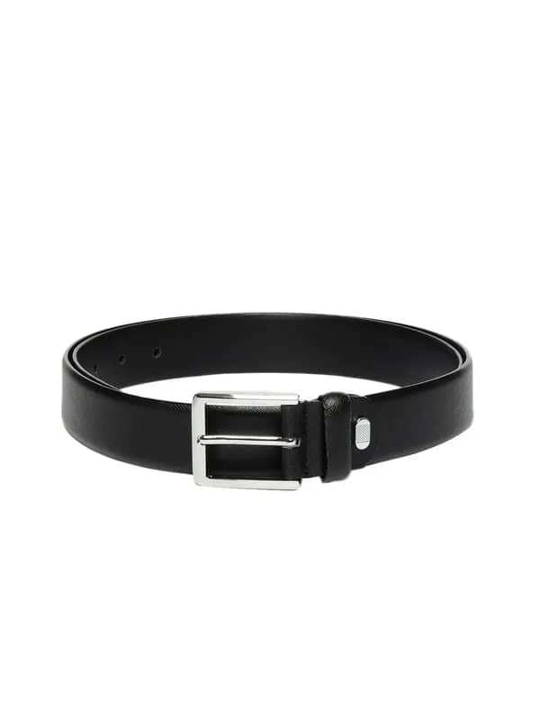 OTLS Men Black Leather Belt