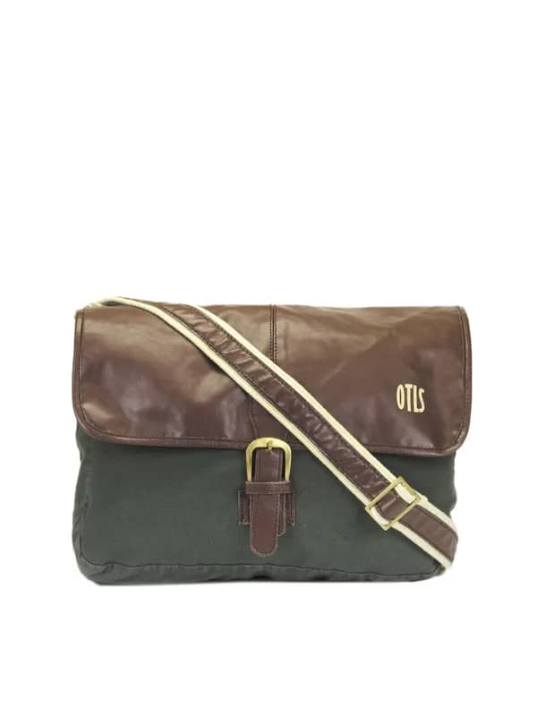 OTLS Unisex Olive Green Messenger Bag