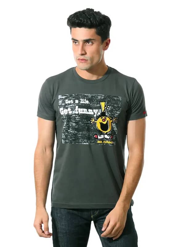 Mr. Men Charcoal Mr. Funny T-shirt