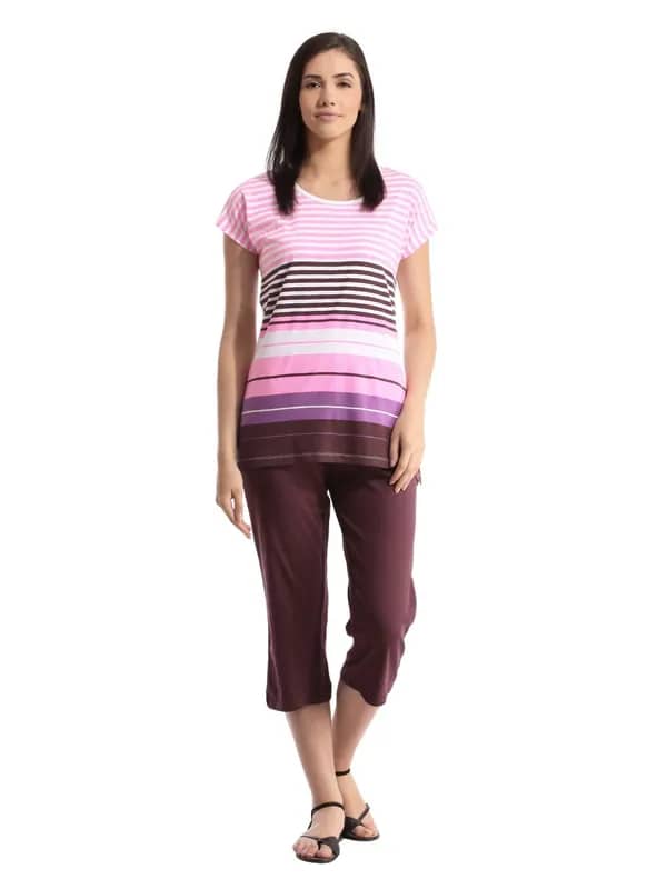 SDL by Sweet Dreams Women Pink Night suits