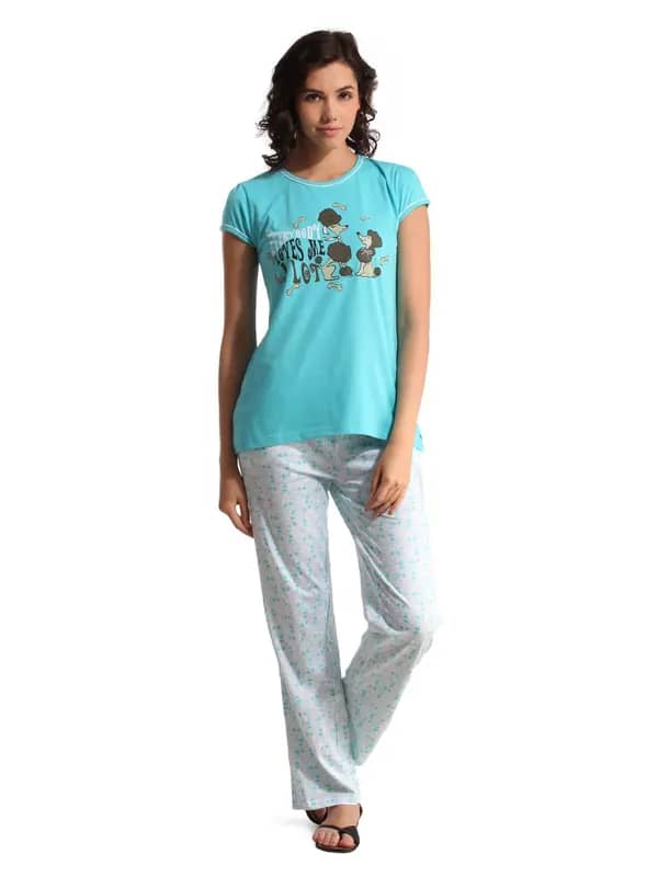 SDL by Sweet Dreams Women Blue Night suits