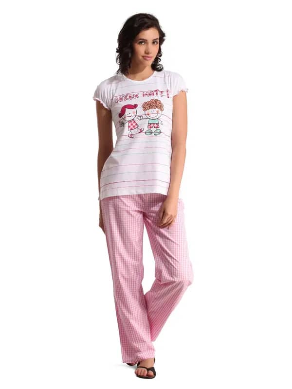 SDL by Sweet Dreams Women White Night suits